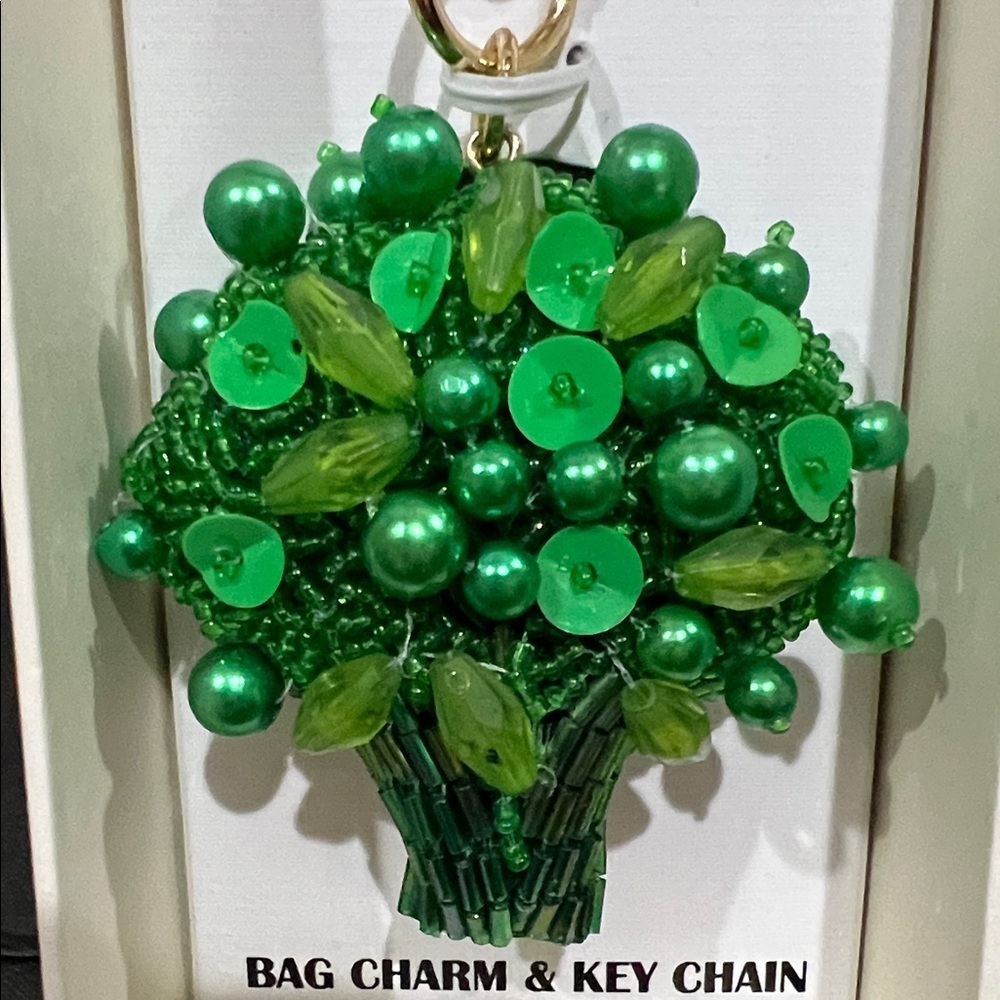 Haute Hippie | Whimsy Broccoli Beaded Bag Charm - Picture 3 of 7